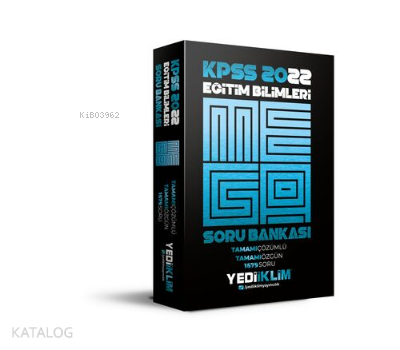 2022 KPSS Eğitim Bilimleri Mega Tamamı Çözümlü Soru Bankası