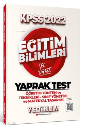 2022 KPSS Eğitim Bilimleri Öğretim Yöntem ve Teknikleri - Sınıf Yöneti