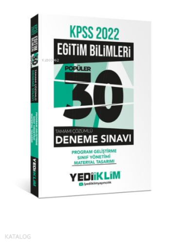 2022 KPSS Eğitim Bilimleri Program Geliştirme - Sınıf Yönetimi-Materya