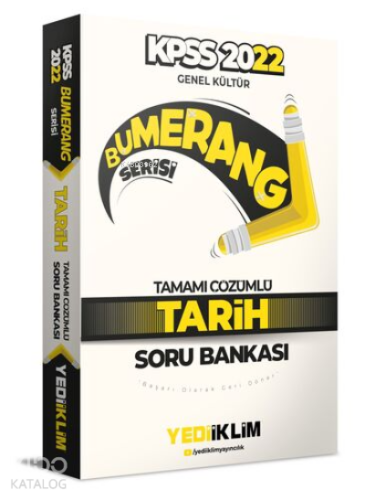 2022 KPSS Genel Kültür Bumerang Tarih Tamamı Çözümlü Soru Bankası