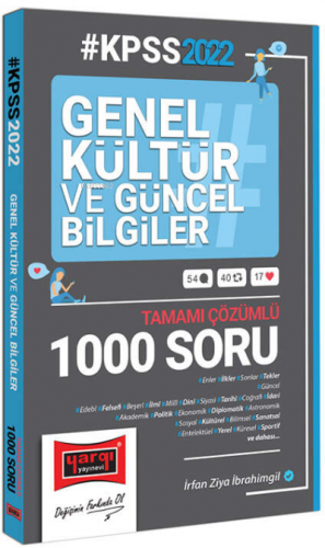 2022 KPSS Genel Kültür ve Güncel Bilgiler Tamamı Çözümlü Soru Bankası