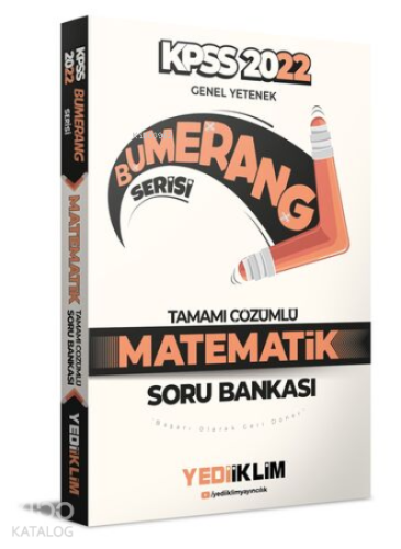 2022 KPSS Genel Yetenek Bumerang Matematik Tamamı Çözümlü Soru Bankası