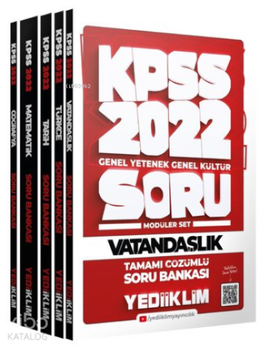 2022 KPSS Genel Yetenek Genel Kültür Tamamı Çözümlü Modüler Soru Bankası