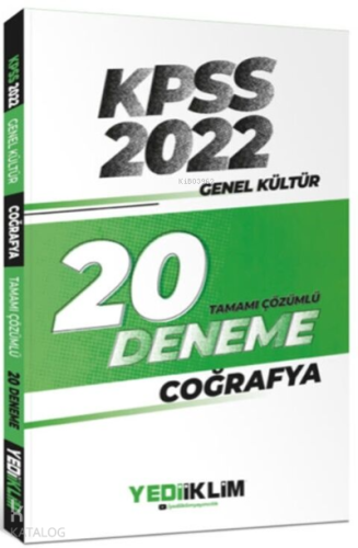 2022 Kpss Gk Coğrafya Çöz.20 Deneme