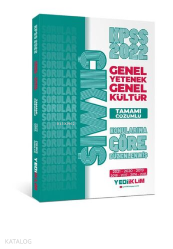 2022 KPSS GY-GK Konularına Göre Tamamı Çözümlü Çıkmış Sorular ( 2015-2