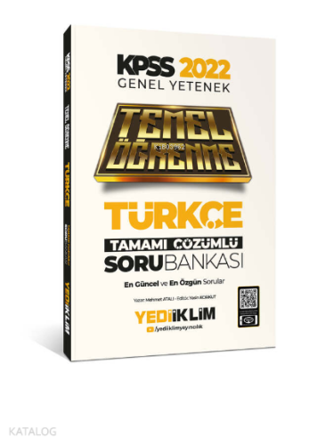2022 Kpss Gy Türkçe Temel Öğrenme Çöz.Soru Bankası- M.Atalı