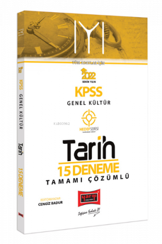 2022 KPSS Lisans Genel Kültür Tüm Adaylar İçin Hedef Serisi IYI Tarih Tamamı Çözümlü 15 Deneme