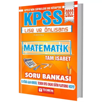 2022 KPSS Lise Ön Lisans Matematik Tam İsabet Soru Bankası