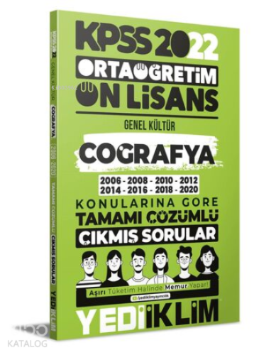 2022 KPSS Ortaöğretim Ön Lisans Genel Kültür Coğrafya Konularına Göre 