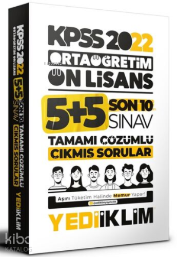 2022 KPSS Ortaöğretim Ön Lisans GY-GK Son 10 Sınav Tamamı Çözümlü Çıkm
