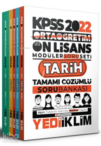 2022 KPSS Ortaöğretim Ön Lisans GY-GK Tamamı Çözümlü Modüler Soru Bank