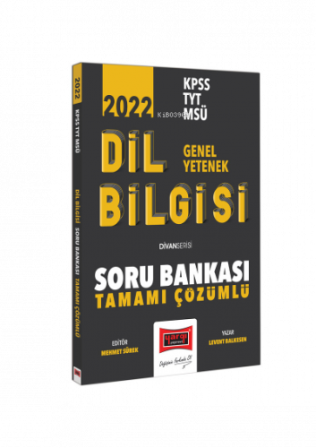 2022 KPSS TYT MSÜ Genel Yetenek Tamamı Çözümlü Divan-ı Dil Bilgisi Soru Bankası