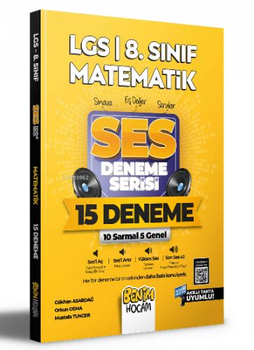 2022 LGS 8.Sınıf Matematik SES Deneme Serisi 15 Deneme