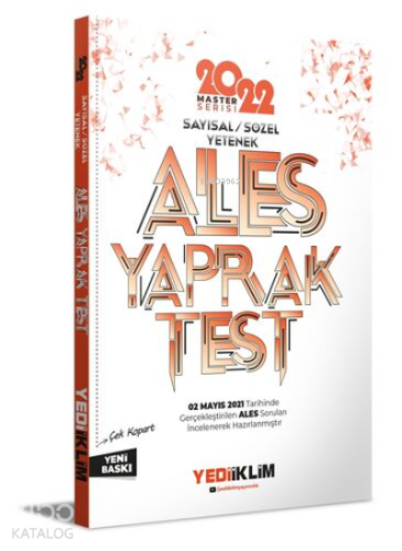 2022 Master Serisi Ales Sayısal-Sözel Yetenek Çek Kopart Yaprak Test