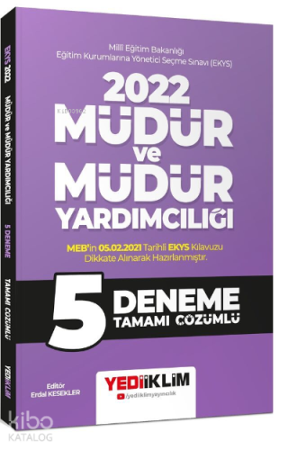 2022 Meb Ekys Müdür Ve Müdür Yard.Çöz.5 Deneme -E.Kesekler