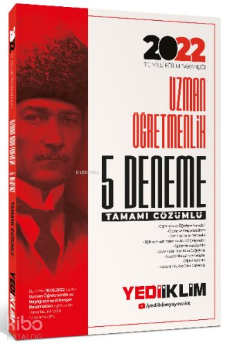 2022 MEB Uzman Öğretmenlik Tamamı Çözümlü 5 Deneme
