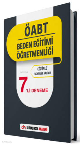 2022 ÖABT Beden Eğitimi Öğretmenliği Çözümlü 7li Deneme Dijital Hoca Akademi