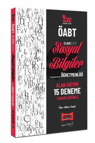 2022 ÖABT Class Sosyal Bilgiler Öğretmenliği Alan Eğitimi 15 Deneme Sı