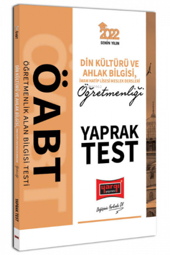 2022 ÖABT Din Kültürü ve Ahlak Bilgisi İmam Hatip Lisesi Meslek Dersle