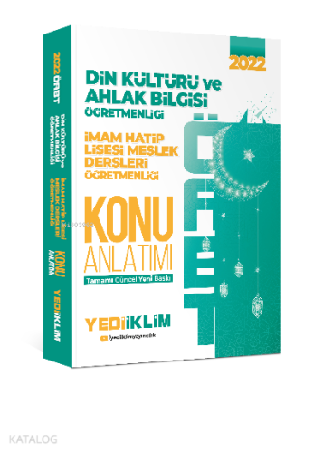 2022 ÖABT Din Kültürü ve Ahlak Bilgisi İmam Hatip Lisesi Meslek Dersle