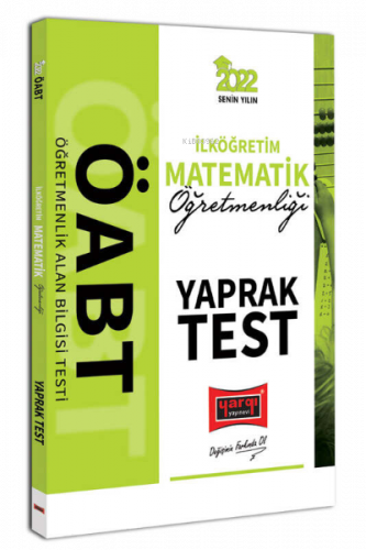 2022 ÖABT İlköğretim Matematik Öğretmenliği Yaprak Test