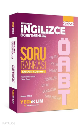 2022 Öabt İngilizce Öğretmenliği Çöz.Soru-H.Atsız