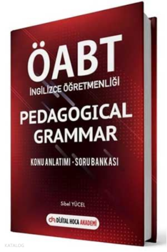 2022 ÖABT İngilizce Öğretmenliği Pedagogical Grammer Konu Anlatımı Soru Bankası Dijital Hoca Akademi