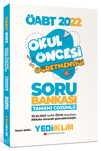 2022 ÖABT Okul Öncesi Öğretmenliği Tamamı Çözümlü Soru Bankası