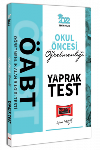 2022 ÖABT Okul Öncesi Öğretmenliği Yaprak Test