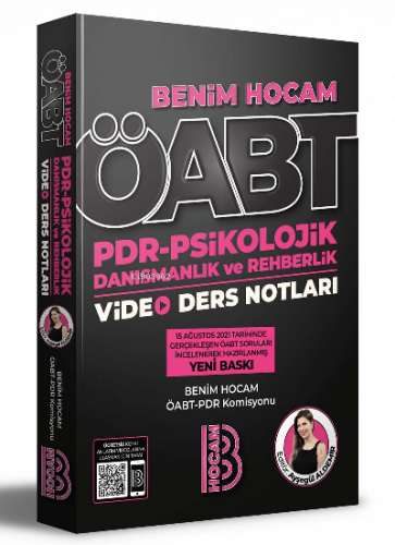 2022 ÖABT PDR - Psikolojik Danışmanlık ve Rehberlik Öğretmenliği Video Ders Notları