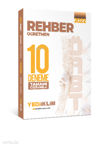 2022 ÖABT Rehber Öğretmen Tamamı Çözümlü 10 Deneme