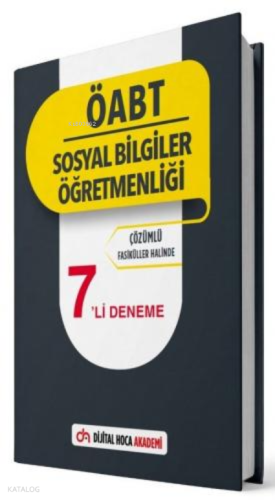 2022 ÖABT Sosyal Bilgiler Öğretmenliği Çözümlü 7'li Deneme Dijital Hoca Akademi