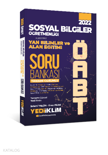 2022 ÖABT Sosyal Bilgiler Öğretmenliği Yan Bilimler ve Alan Eğitimi Tamamı Çözümlü Soru Bankası