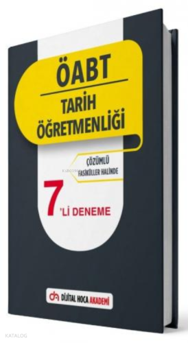 2022 ÖABT Tarih Öğretmenliği Çözümlü 7li Deneme Dijital Hoca Akademi