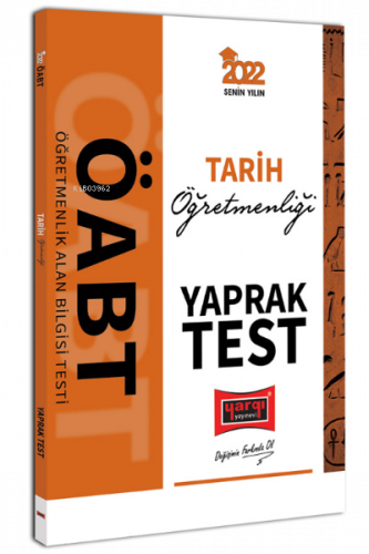 2022 ÖABT Tarih Öğretmenliği Yaprak Test