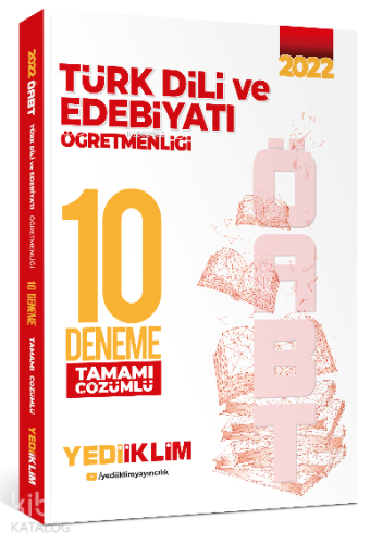 2022 ÖABT Türk Dili ve Edebiyatı Öğretmenliği Tamamı Çözümlü 10 Deneme