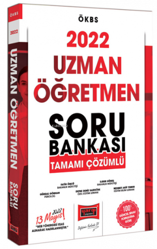 2022 ÖKBS Uzman Öğretmen Tamamı Çözümlü Soru Bankası
