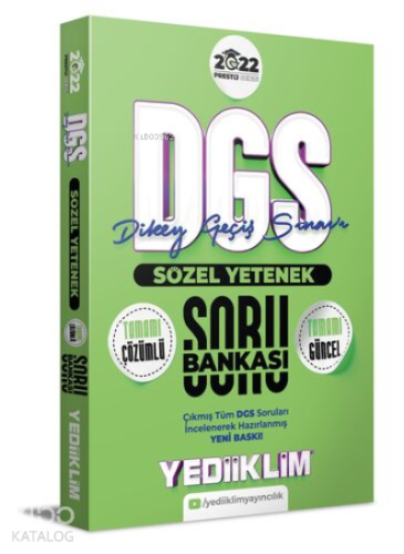 2022 Prestij Serisi Dgs Sözel Yetenek Tamamı Çözümlü Soru Bankası