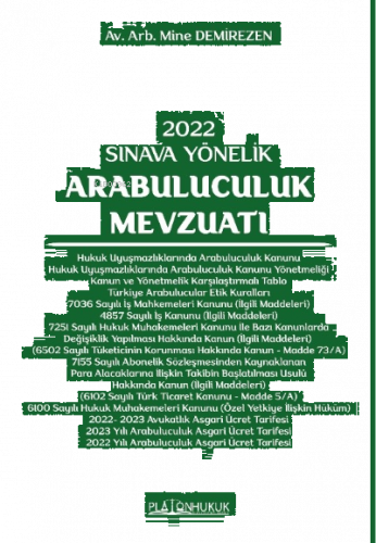 2022 Sınava Yönelik Arabuluculuk Mevzuatı