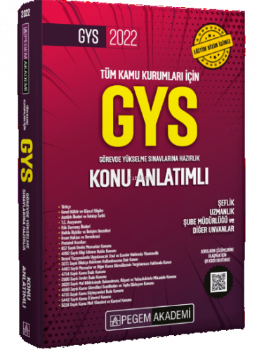 2022 Tüm Kurumlar İçin Görevde Yükselme Sınavı Konu Anlatımlı