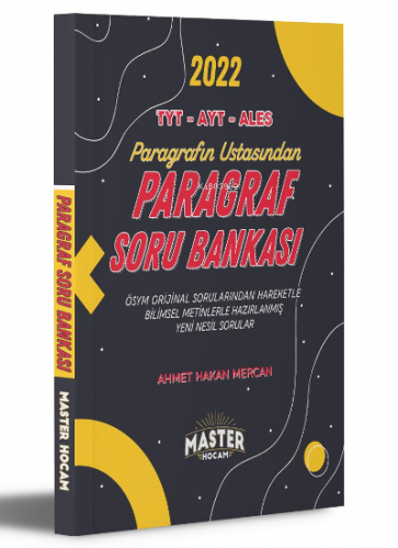 2022 TYT - AYT - ALES Paragraf Soru Bankası Master Hocam Serisi