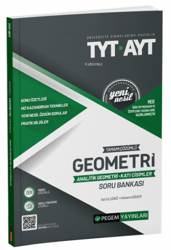 2022 TYT-AYT Tamamı Çözümlü Geometri ( Analitik Geometri-Katı Cisimler