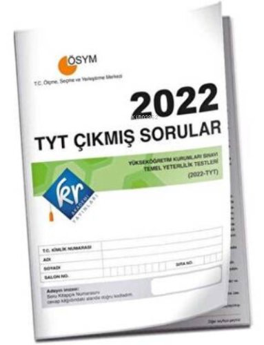 2022 TYT Çıkmış Sorular Tıpkı Basım Kitapçığı