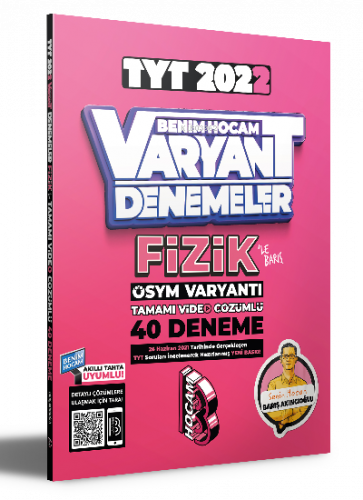 2022 TYT Fizik Tamamı Video Çözümlü 40 Deneme Sınavı Benim Hocam Yayınları