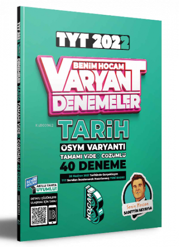 2022 TYT Tarih Tamamı Video Çözümlü 40 Deneme Sınavı