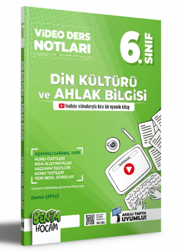 2023 6.sınıf Din Kültürü ve Ahlak Bilgisi Video Ders Notları (Konu Anlatımı)