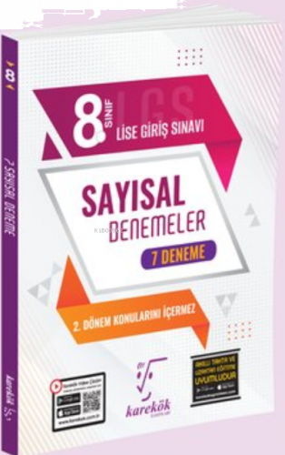 2023 8.Sınıf LGS 1.Dönem Sayısal Deneme 7'li