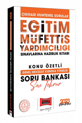 2023 Eğitim Müfettiş Yardımcılığı Sınavına Hazırlık Çıkması Muhtemel S