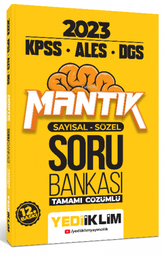 2023 KPSS-ALES-DGS Sayısal Sözel Mantık Tamamı Çözümlü Soru Bankası