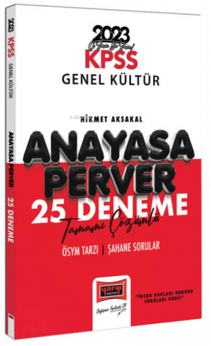 2023 KPSS Anayasaperver Tamamı Çözümlü 25 Deneme